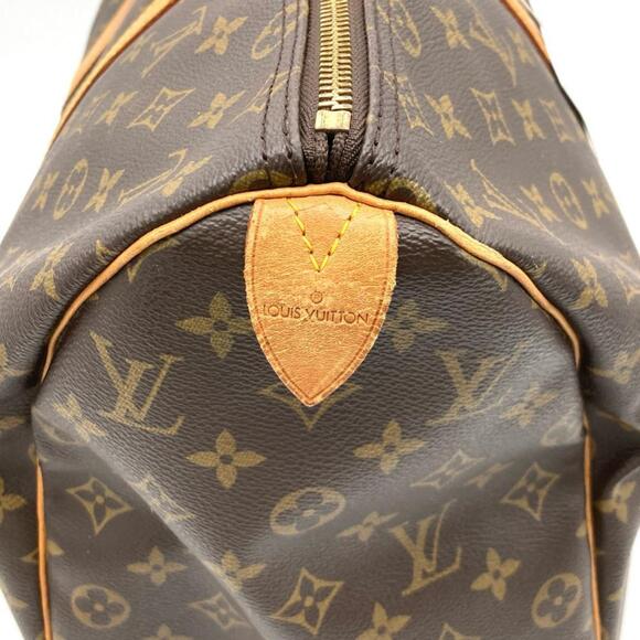 LOUIS VUITTON Authentic Brown Monogram Canvas Keepall 45 Boston Bag - Picture 7 of 10